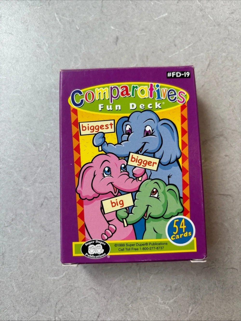 Comparatives Super Duper Fun Deck Kids Card Game